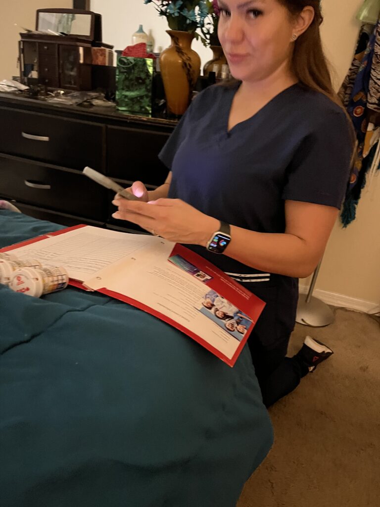 nurse at your bedside